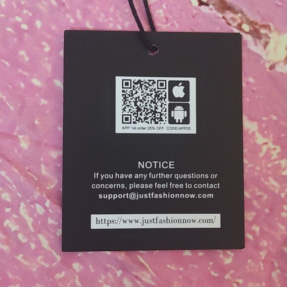 New With Tags Just Fashion Now Size Large Women's Abstract Print Polyester Top - Picture 14 of 17